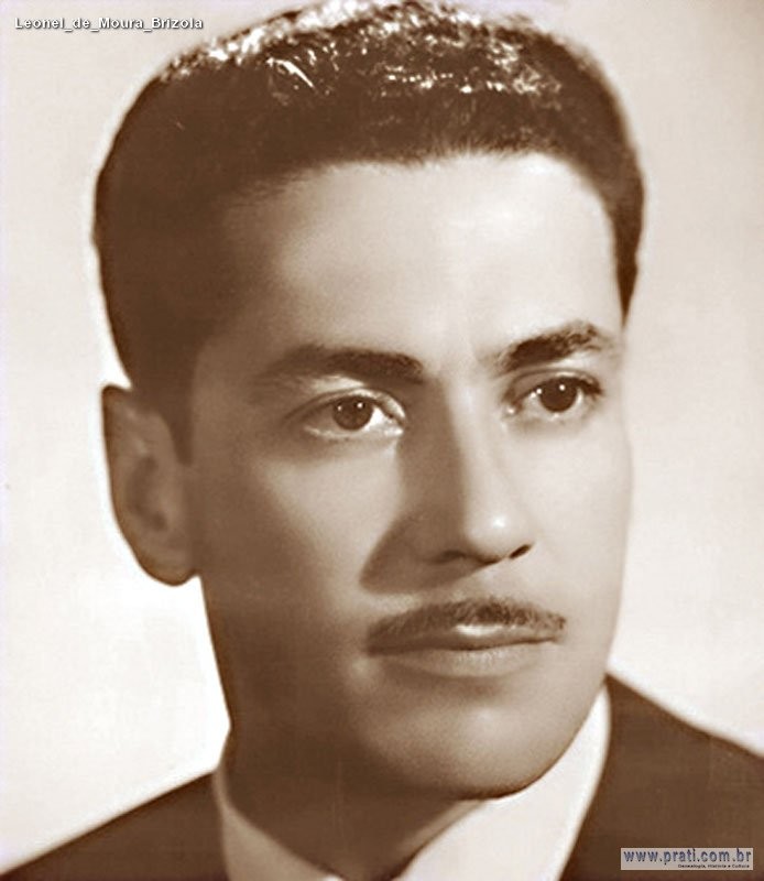Leonel de Moura Brizola em retrato de época