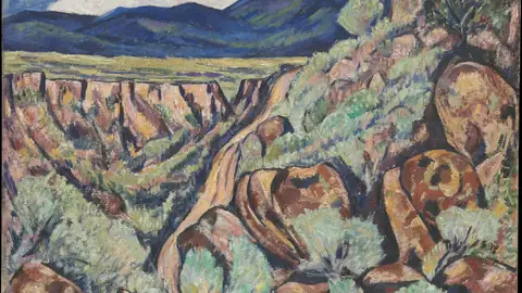 Imagem ilustrativa: México: Paisagem desértica com montanhas e vegetação